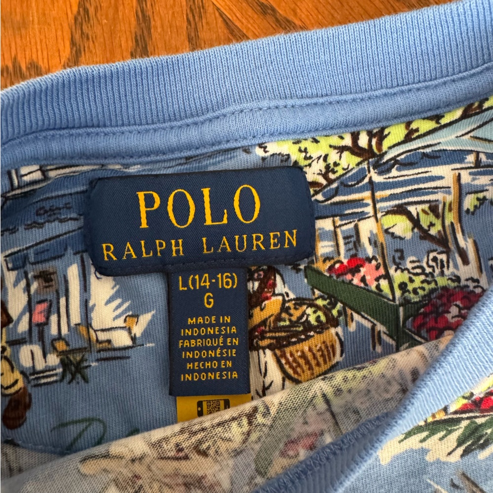 Ralph‎ Lauren Polo Bear Paris-Print Cotton Jersey Tee - Picture 6 of 9